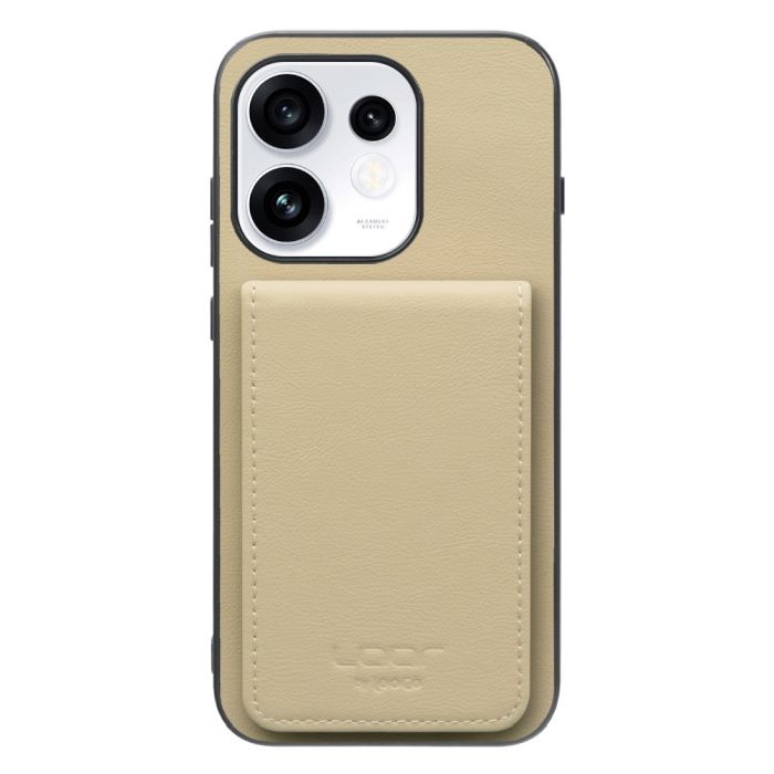 [ LOOF BASIC-SHELL SLIM CARD 4カード ] OPPO Reno16 5G CPH2865 ケース 背面 カード収納 カード入れ カードポケット カバー スマホケース 薄型 大容量 本革 [ OPPO Reno16 5G ]