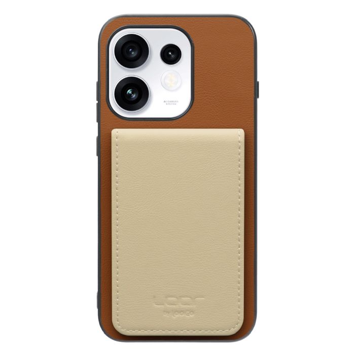 [ LOOF BASIC-SHELL SLIM CARD 4カード ] OPPO Reno16 5G CPH2865 ケース 背面 カード収納 カード入れ カードポケット カバー スマホケース 薄型 大容量 本革 [ OPPO Reno16 5G ]