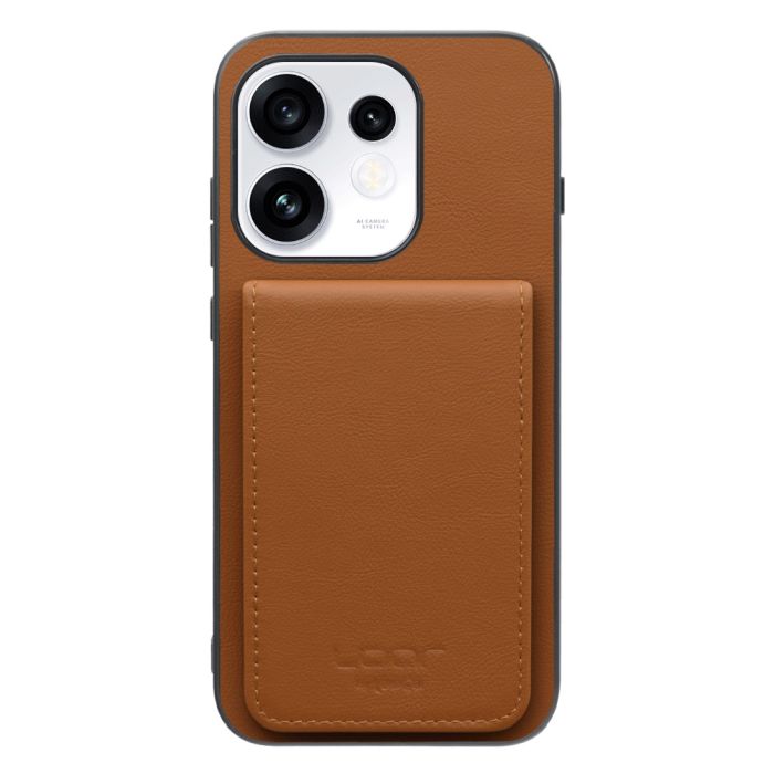 [ LOOF BASIC-SHELL SLIM CARD 4カード ] OPPO Reno16 5G CPH2865 ケース 背面 カード収納 カード入れ カードポケット カバー スマホケース 薄型 大容量 本革 [ OPPO Reno16 5G ]