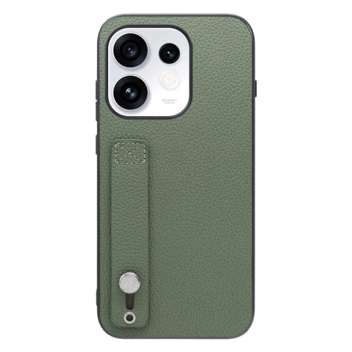 [ LOOF HOLD-SHELL ] OPPO Reno16 5G CPH2865 スマホケース 背面 ケース カバー ハードケース 背面ベルト 本革 ストラップホール [ OPPO Reno16 5G ]