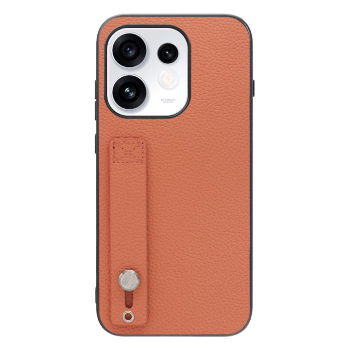 [ LOOF HOLD-SHELL ] OPPO Reno16 5G CPH2865 スマホケース 背面 ケース カバー ハードケース 背面ベルト 本革 ストラップホール [ OPPO Reno16 5G ]