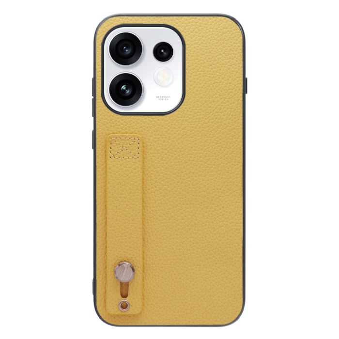 [ LOOF HOLD-SHELL ] OPPO Reno16 5G CPH2865 スマホケース 背面 ケース カバー ハードケース 背面ベルト 本革 ストラップホール [ OPPO Reno16 5G ]