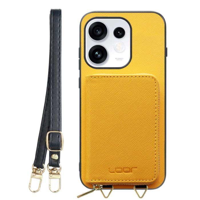 [ LOOF CASUAL-SHELL POUCH ] OPPO Reno16 5G CPH2865 ケース ショルダー スマホショルダー 背面 収納 ポーチ付き カバー スマホケース ストラップ レザー [ OPPO Reno16 5G ]