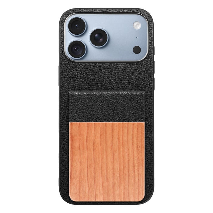[ LOOF NATURE-SHELL ] iPhone 18 Pro Max iPhone18 Pro Max アイフォン18 プロ マックス ケース 背面 カード収納 カード入れ カードポケット カバー スマホケース 天然木 本革 [ iPhone 18 Pro Max ]