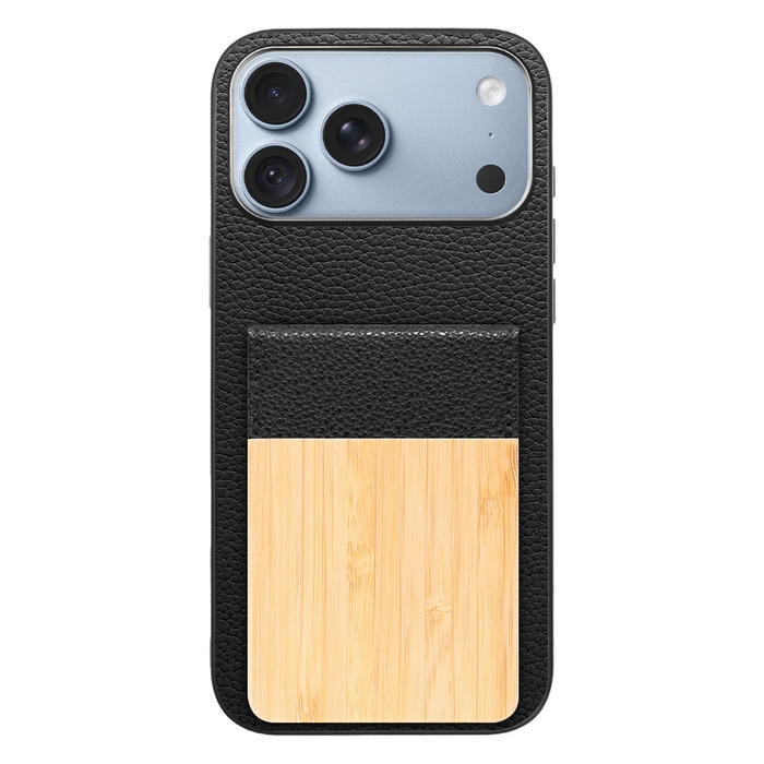 [ LOOF NATURE-SHELL ] iPhone 18 Pro Max iPhone18 Pro Max アイフォン18 プロ マックス ケース 背面 カード収納 カード入れ カードポケット カバー スマホケース 天然木 本革 [ iPhone 18 Pro Max ]