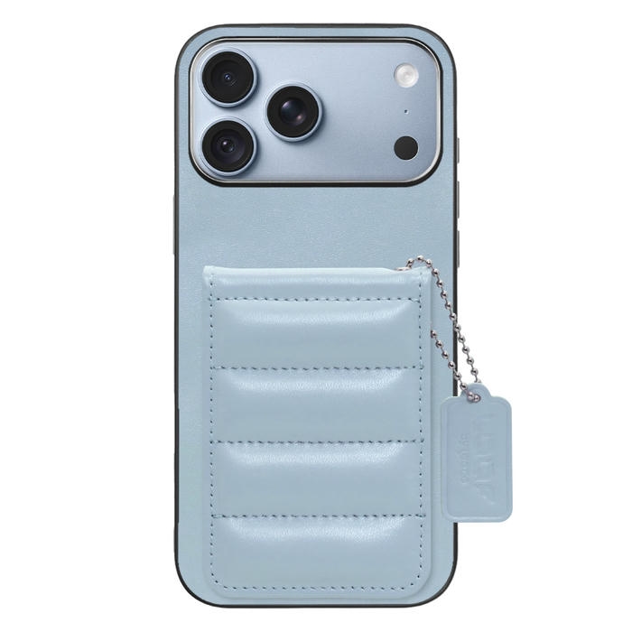 [ LOOF SWEET-SHELL CARD ] iPhone 18 Pro Max iPhone18 Pro Max アイフォン18 プロ マックス スマホケース キルティング加工のカードケース付き マグネット内蔵 カード収納 本革 レザータグ＆チェーン付き パステルカラー [ iPhone 18 Pro Max ]