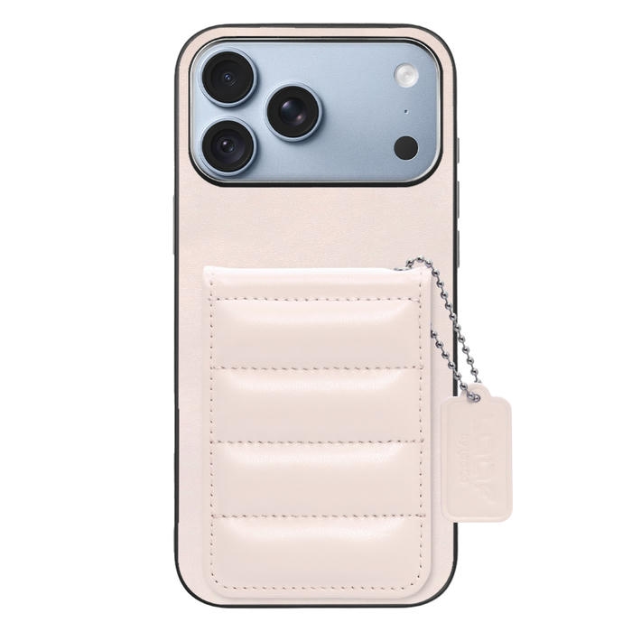 [ LOOF SWEET-SHELL CARD ] iPhone 18 Pro Max iPhone18 Pro Max アイフォン18 プロ マックス スマホケース キルティング加工のカードケース付き マグネット内蔵 カード収納 本革 レザータグ＆チェーン付き パステルカラー [ iPhone 18 Pro Max ]