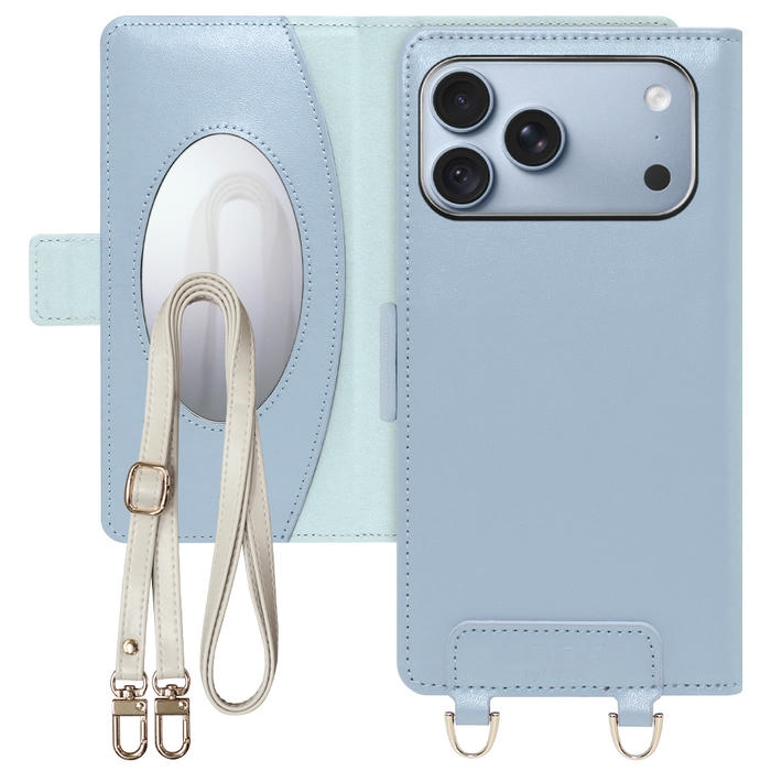 [ LOOF SWEET MIRROR ] iPhone 18 Pro Max iPhone18 Pro Max アイフォン18 プロ マックス スマホケース  ショルダー付き手帳型スマホケース ミラー付き カードポケット 本革 [ iPhone 18 Pro Max ]