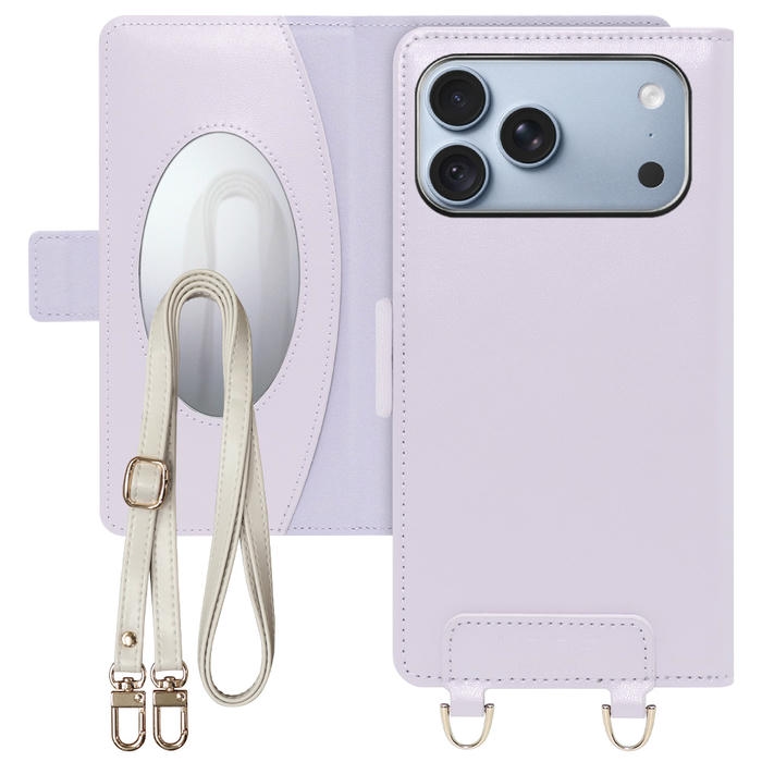[ LOOF SWEET MIRROR ] iPhone 18 Pro Max iPhone18 Pro Max アイフォン18 プロ マックス スマホケース  ショルダー付き手帳型スマホケース ミラー付き カードポケット 本革 [ iPhone 18 Pro Max ]