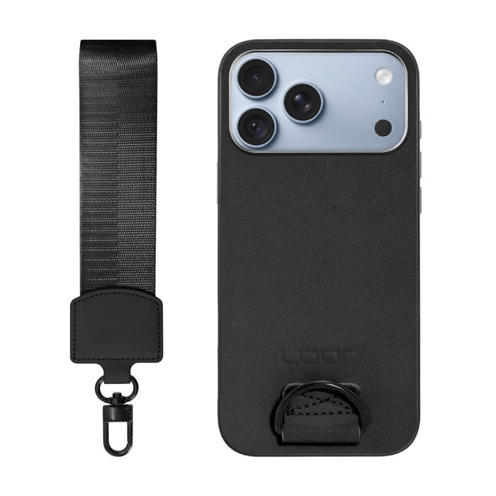 [ LOOF STRAP-SHELL (ショートVer.) ] iPhone 18 Pro Max iPhone18 Pro Max アイフォン18 プロ マックス スマホケース 背面 ケース カバー ハードケース ハンドストラップ  本革 [ iPhone 18 Pro Max ]