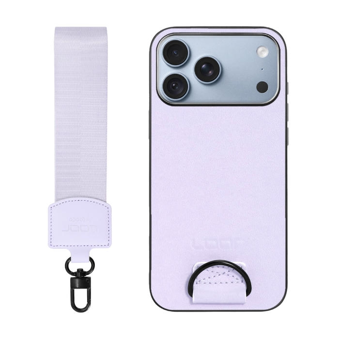 [ LOOF STRAP-SHELL (ショートVer.) ] iPhone 18 Pro Max iPhone18 Pro Max アイフォン18 プロ マックス スマホケース 背面 ケース カバー ハードケース ハンドストラップ  本革 [ iPhone 18 Pro Max ]