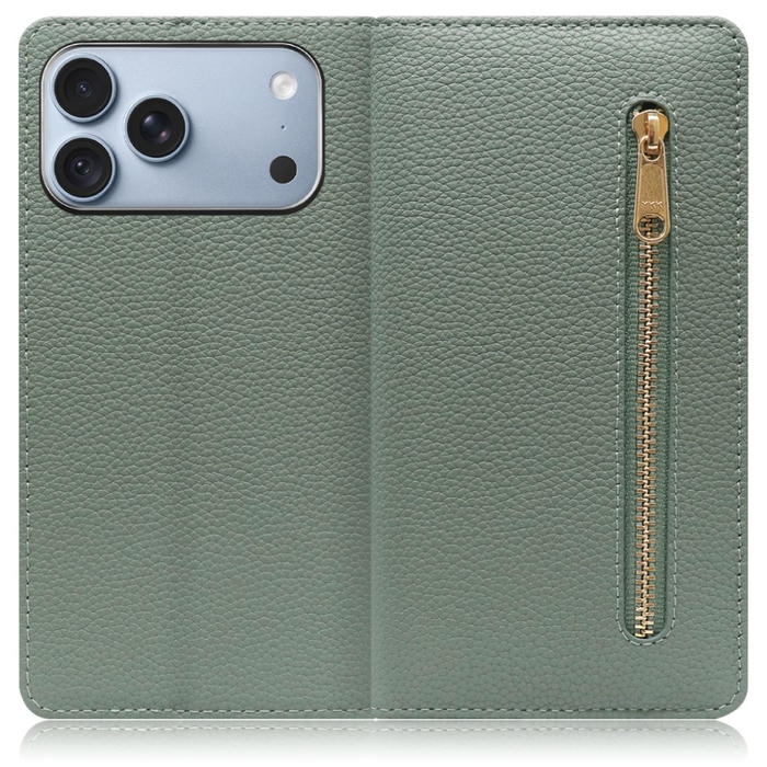 [ LOOF POCKET ] iPhone 18 Pro Max iPhone18 Pro Max アイフォン18 プロ マックス スマホケース ケース カバー 手帳型ケース カード収納 本革 マグネットなし ベルトなし ポケット ファスナー [ iPhone 18 Pro Max ]