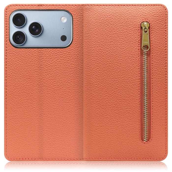 [ LOOF POCKET ] iPhone 18 Pro Max iPhone18 Pro Max アイフォン18 プロ マックス スマホケース ケース カバー 手帳型ケース カード収納 本革 マグネットなし ベルトなし ポケット ファスナー [ iPhone 18 Pro Max ]
