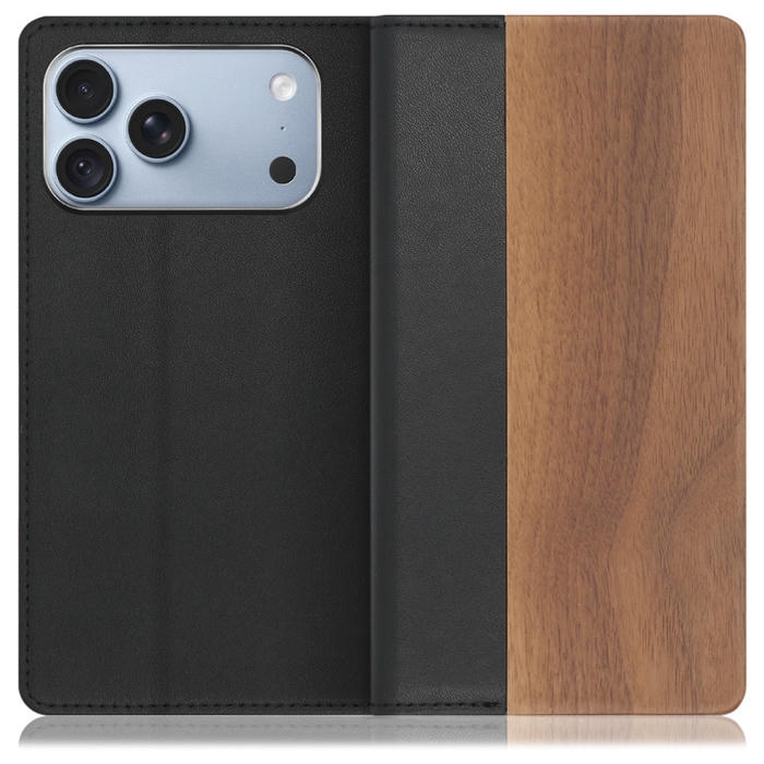 [ LOOF NATURE ] iPhone 18 Pro Max iPhone18 Pro Max アイフォン18 プロ マックス スマホケース ケース カバー 手帳型ケース カード収納 マグネット付き 天然木 本革 ベルトなし [ iPhone 18 Pro Max ]