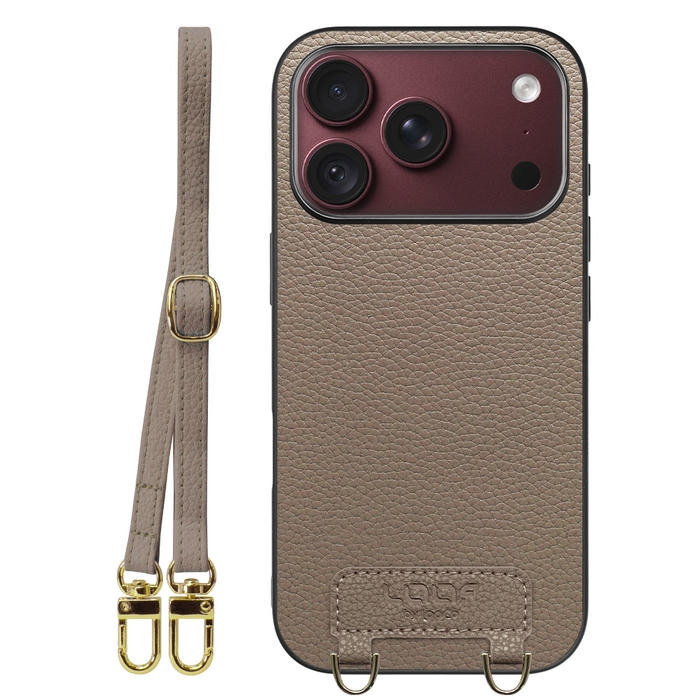 [ LOOF LUXURY-SHELL SHOULDER ] iPhone 18 Pro iPhone18 Pro アイフォン18 プロ ショルダーストラップ付き シンプルでスマート 本革 シェル型ケース ショルダー ストラップ スマホショルダー [ iPhone 18 Pro ]