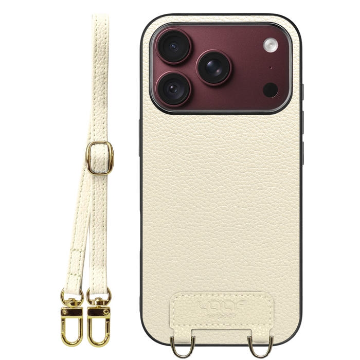 [ LOOF LUXURY-SHELL SHOULDER ] iPhone 18 Pro iPhone18 Pro アイフォン18 プロ ショルダーストラップ付き シンプルでスマート 本革 シェル型ケース ショルダー ストラップ スマホショルダー [ iPhone 18 Pro ]
