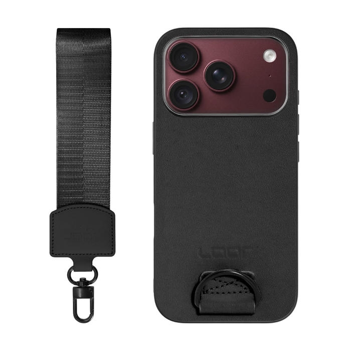 [ LOOF STRAP-SHELL (ショートVer.) ] iPhone 18 Pro iPhone18 Pro アイフォン18 プロ スマホケース 背面 ケース カバー ハードケース ハンドストラップ  本革 [ iPhone 18 Pro ]