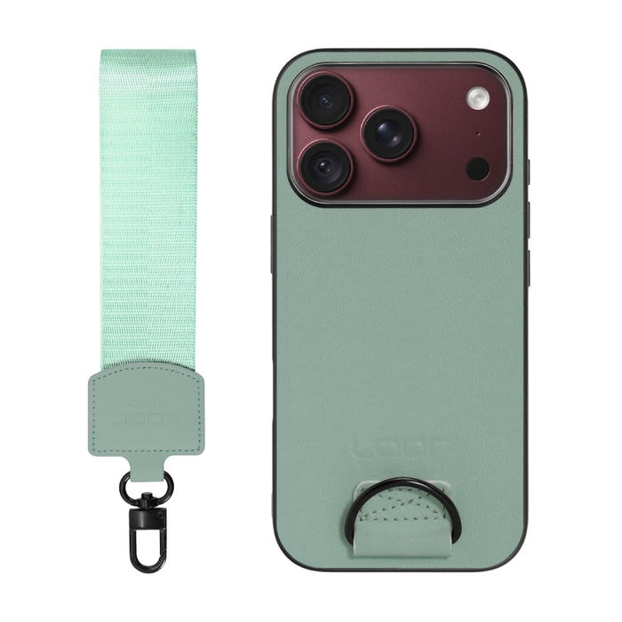 [ LOOF STRAP-SHELL (ショートVer.) ] iPhone 18 Pro iPhone18 Pro アイフォン18 プロ スマホケース 背面 ケース カバー ハードケース ハンドストラップ  本革 [ iPhone 18 Pro ]