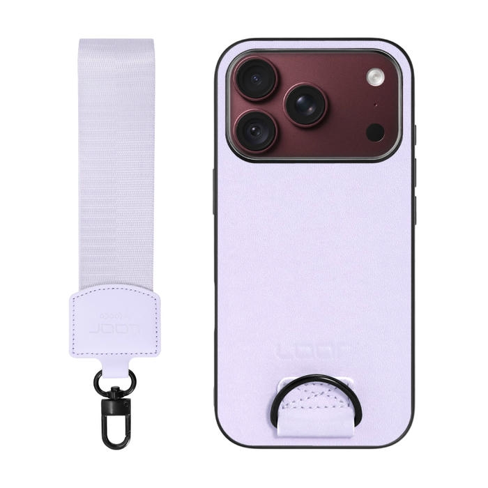 [ LOOF STRAP-SHELL (ショートVer.) ] iPhone 18 Pro iPhone18 Pro アイフォン18 プロ スマホケース 背面 ケース カバー ハードケース ハンドストラップ  本革 [ iPhone 18 Pro ]