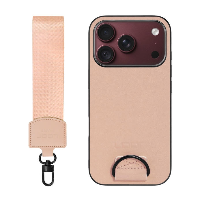 [ LOOF STRAP-SHELL (ショートVer.) ] iPhone 18 Pro iPhone18 Pro アイフォン18 プロ スマホケース 背面 ケース カバー ハードケース ハンドストラップ  本革 [ iPhone 18 Pro ]