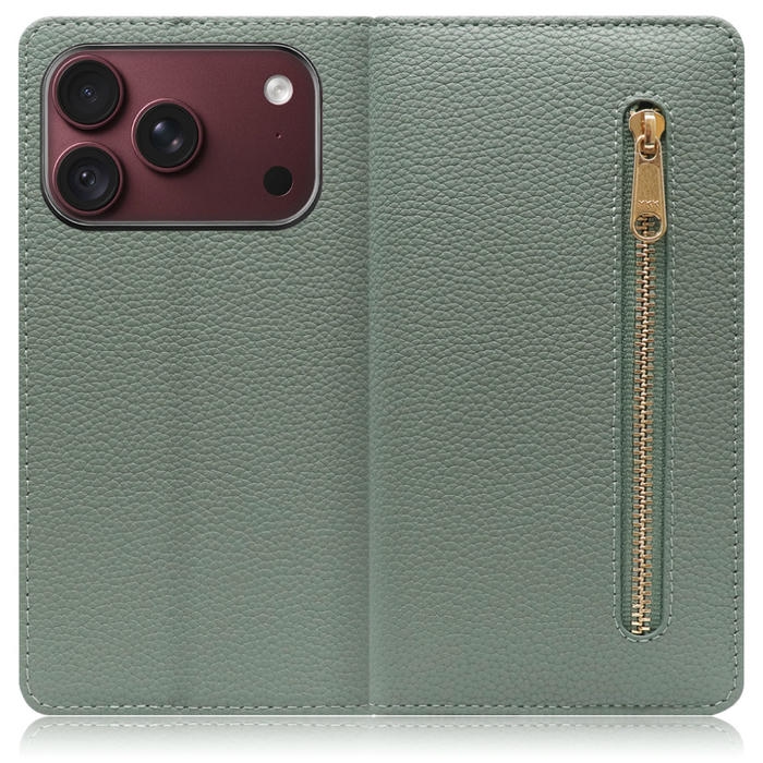 [ LOOF POCKET ] iPhone 18 Pro iPhone18 Pro アイフォン18 プロ スマホケース ケース カバー 手帳型ケース カード収納 本革 マグネットなし ベルトなし ポケット ファスナー [ iPhone 18 Pro ]