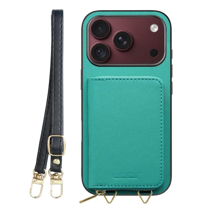 [ LOOF CASUAL-SHELL POUCH ] iPhone 18 Pro iPhone18 Pro アイフォン18 プロ ケース ショルダー スマホショルダー 背面 収納 ポーチ付き カバー スマホケース ストラップ レザー [ iPhone 18 Pro ]
