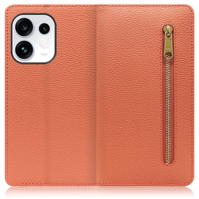 [ LOOF POCKET ] OPPO Reno16 5G CPH2865 スマホケース ケース カバー 手帳型ケース カード収納 本革 マグネットなし ベルトなし ポケット ファスナー [ OPPO Reno16 5G ]
