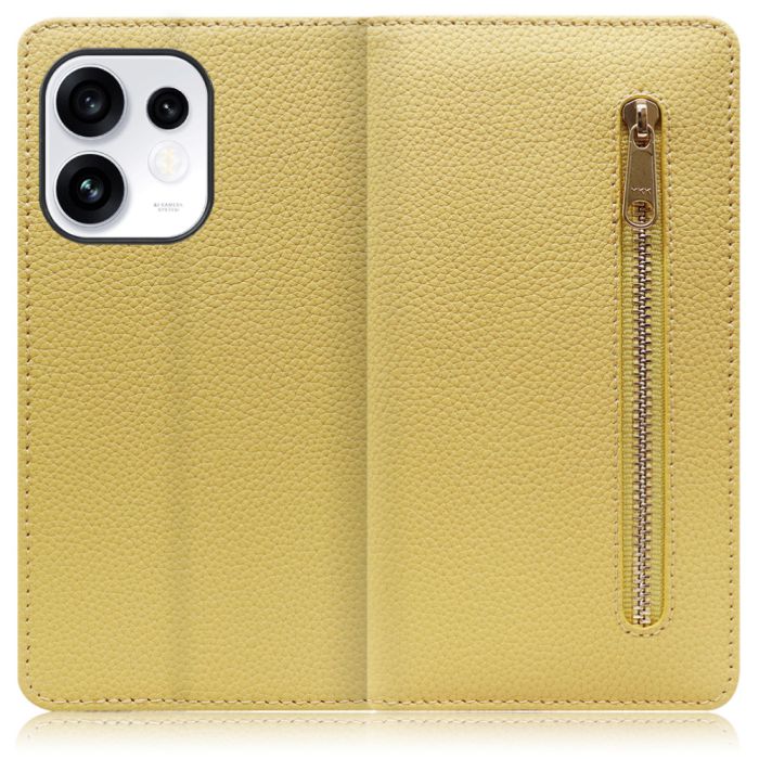 [ LOOF POCKET ] OPPO Reno16 5G CPH2865 スマホケース ケース カバー 手帳型ケース カード収納 本革 マグネットなし ベルトなし ポケット ファスナー [ OPPO Reno16 5G ]