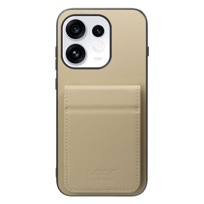 [ LOOF BASIC-SHELL SLIM CARD 2カード ] OPPO Reno16 5G CPH2865 ケース 背面 カード収納 カード入れ カードポケット カバー スマホケース 薄型 大容量 本革 [ OPPO Reno16 5G ]