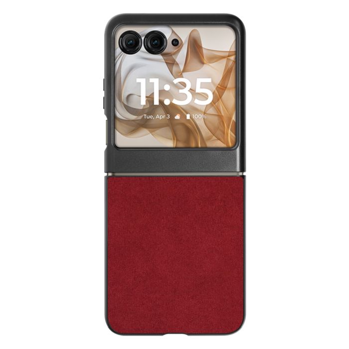 [ LOOF ALCANTARA-SHELL ]  motorola razr 50s / 60s  ケース カバー スマホケース 本革 レザー シンプル ストラップホール [ motorola razr 50s / 60s ]