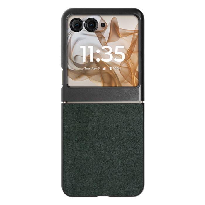 [ LOOF ALCANTARA-SHELL ]  motorola razr 50d / 60d  ケース カバー スマホケース 本革 レザー シンプル ストラップホール [ motorola razr 50d / 60d ]