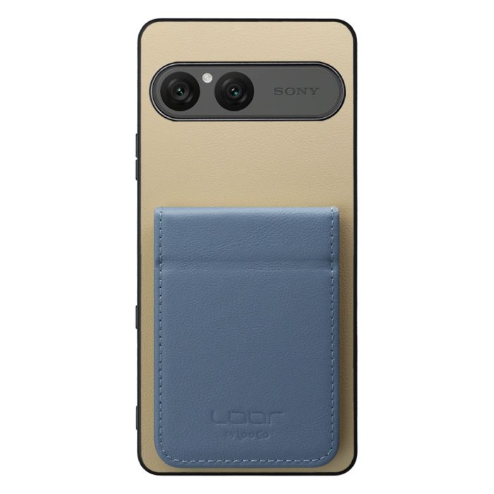 [ LOOF BASIC-SHELL SLIM CARD 2カード ] Xperia 10 VIII  ケース 背面 カード収納 カード入れ カードポケット カバー スマホケース 薄型 大容量 本革 [ Xperia 10 VIII ]