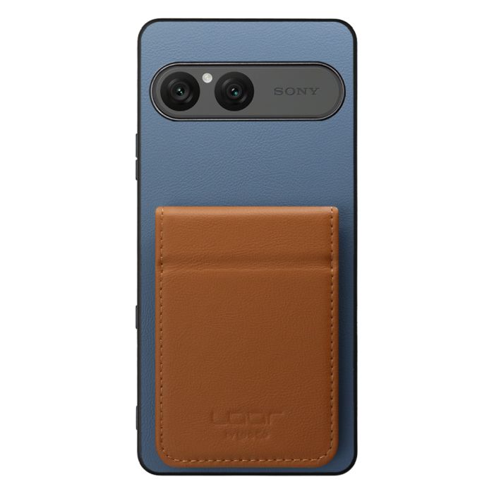 [ LOOF BASIC-SHELL SLIM CARD 2カード ] Xperia 10 VIII  ケース 背面 カード収納 カード入れ カードポケット カバー スマホケース 薄型 大容量 本革 [ Xperia 10 VIII ]