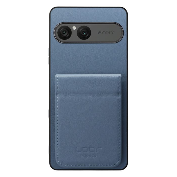 [ LOOF BASIC-SHELL SLIM CARD 2カード ] Xperia 10 VIII  ケース 背面 カード収納 カード入れ カードポケット カバー スマホケース 薄型 大容量 本革 [ Xperia 10 VIII ]