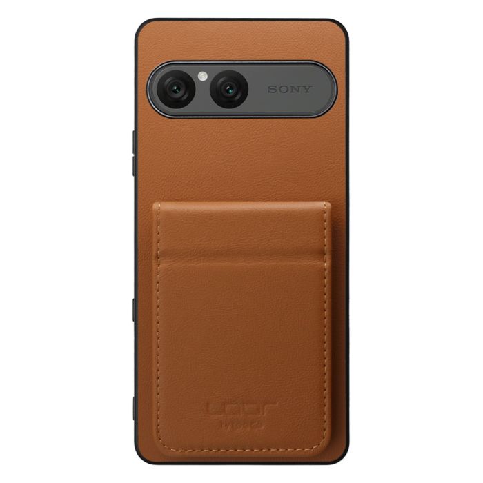 [ LOOF BASIC-SHELL SLIM CARD 2カード ] Xperia 10 VIII  ケース 背面 カード収納 カード入れ カードポケット カバー スマホケース 薄型 大容量 本革 [ Xperia 10 VIII ]