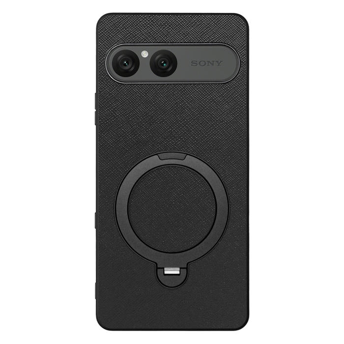 [ LOOF CASUAL MAG-RING Series ] Xperia 10 VIII  スマホケース 背面 ケース カバー ハードケース マグネット内蔵の薄型多機能リング付 スタンド [ Xperia 10 VIII ]