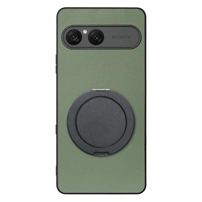[ LOOF RING-SHELL (シンプル Ver.) ] Xperia 10 VIII  スマホケース 背面 ケース カバー ハードケース スマホリング リング付き 本革 ストラップホール [ Xperia 10 VIII ]