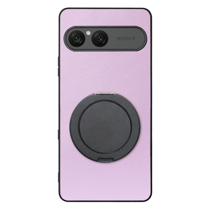[ LOOF RING-SHELL (シンプル Ver.) ] Xperia 10 VIII  スマホケース 背面 ケース カバー ハードケース スマホリング リング付き 本革 ストラップホール [ Xperia 10 VIII ]