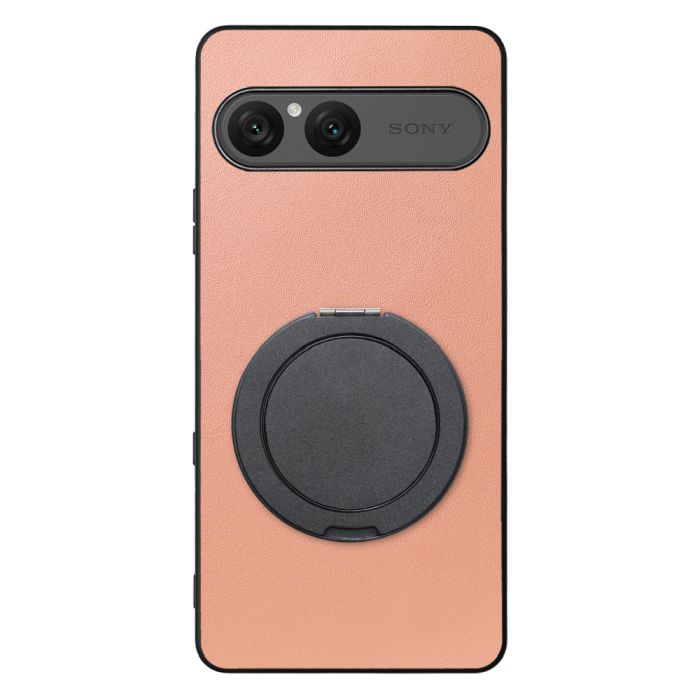 [ LOOF RING-SHELL (シンプル Ver.) ] Xperia 10 VIII  スマホケース 背面 ケース カバー ハードケース スマホリング リング付き 本革 ストラップホール [ Xperia 10 VIII ]