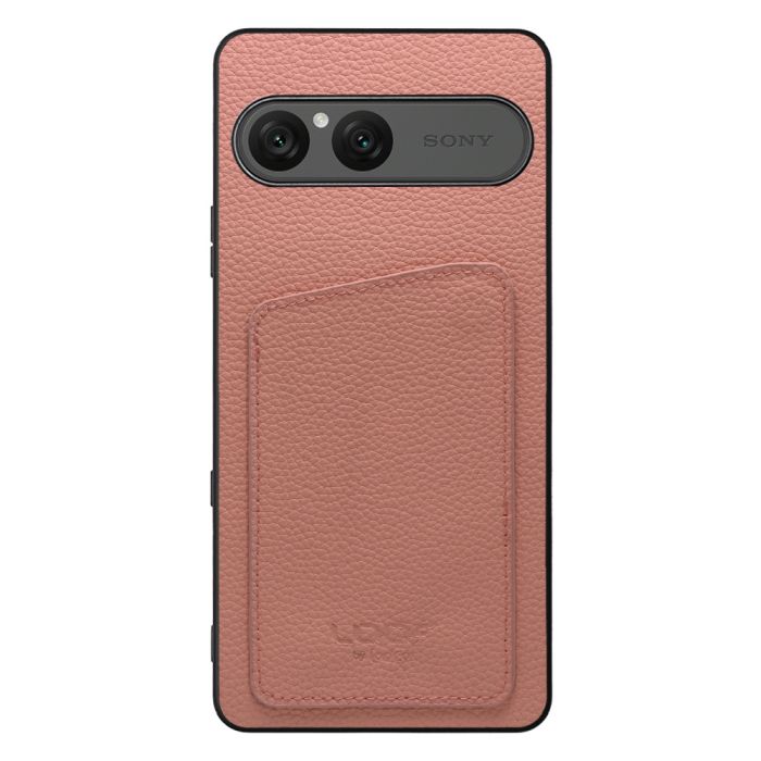 [ LOOF INVISIBLE CARD CASE-SHELL ] Xperia 10 VIII  スマホケース 背面 ケース カバー 本革 見えない収納 カード 見えない 落ちない マグネット [ Xperia 10 VIII ]