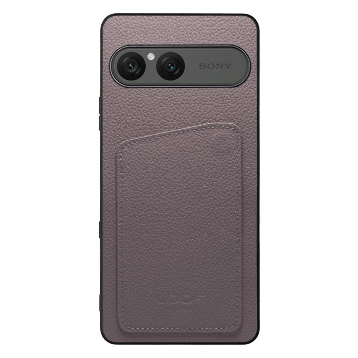 [ LOOF INVISIBLE CARD CASE-SHELL ] Xperia 10 VIII  スマホケース 背面 ケース カバー 本革 見えない収納 カード 見えない 落ちない マグネット [ Xperia 10 VIII ]
