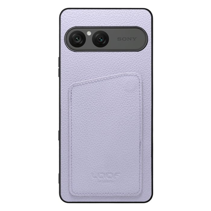 [ LOOF INVISIBLE CARD CASE-SHELL ] Xperia 10 VIII  スマホケース 背面 ケース カバー 本革 見えない収納 カード 見えない 落ちない マグネット [ Xperia 10 VIII ]