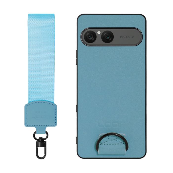 [ LOOF STRAP-SHELL (ショートVer.) ] Xperia 10 VIII  スマホケース 背面 ケース カバー ハードケース ハンドストラップ  本革 [ Xperia 10 VIII ]