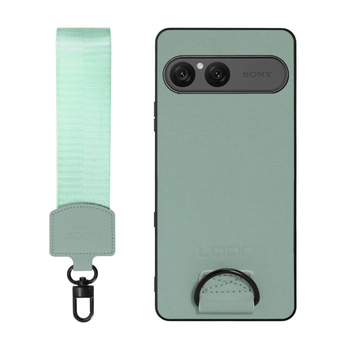 [ LOOF STRAP-SHELL (ショートVer.) ] Xperia 10 VIII  スマホケース 背面 ケース カバー ハードケース ハンドストラップ  本革 [ Xperia 10 VIII ]