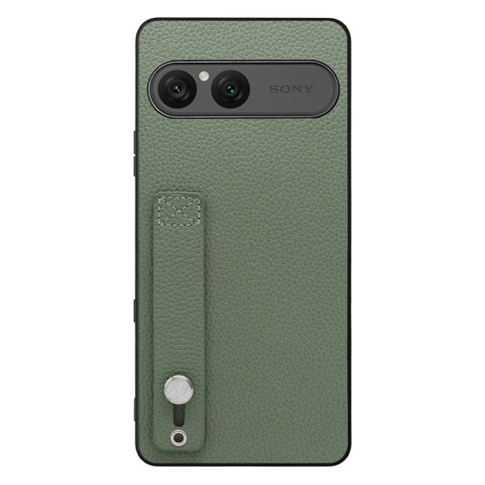 [ LOOF HOLD-SHELL ] Xperia 10 VIII  スマホケース 背面 ケース カバー ハードケース 背面ベルト 本革 ストラップホール [ Xperia 10 VIII ]