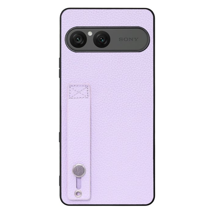 [ LOOF HOLD-SHELL ] Xperia 10 VIII  スマホケース 背面 ケース カバー ハードケース 背面ベルト 本革 ストラップホール [ Xperia 10 VIII ]