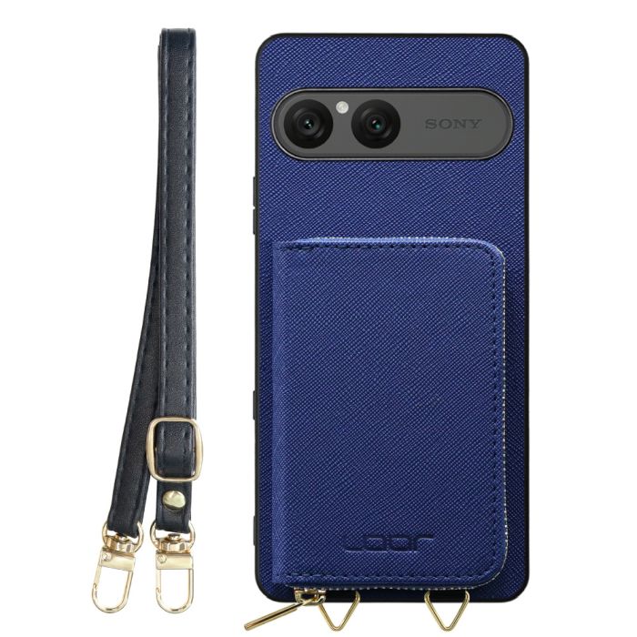 [ LOOF CASUAL-SHELL POUCH ] Xperia 10 VIII  ケース ショルダー スマホショルダー 背面 収納 ポーチ付き カバー スマホケース ストラップ レザー [ Xperia 10 VIII ]