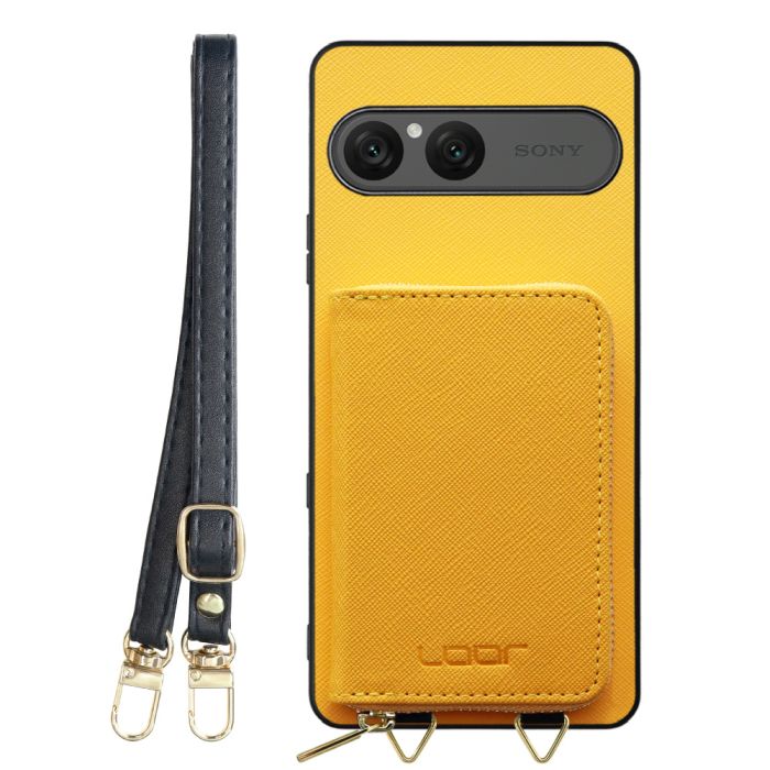 [ LOOF CASUAL-SHELL POUCH ] Xperia 10 VIII  ケース ショルダー スマホショルダー 背面 収納 ポーチ付き カバー スマホケース ストラップ レザー [ Xperia 10 VIII ]