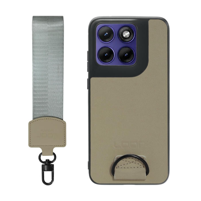 [ LOOF STRAP-SHELL (ショートVer.) ] motorola edge 70 fusion  スマホケース 背面 ケース カバー ハードケース ハンドストラップ  本革 [ motorola edge 70 fusion ]