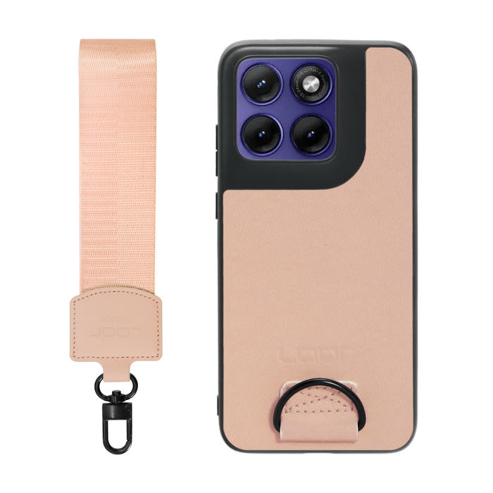[ LOOF STRAP-SHELL (ショートVer.) ] motorola edge 70 fusion  スマホケース 背面 ケース カバー ハードケース ハンドストラップ  本革 [ motorola edge 70 fusion ]